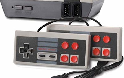 Arrocent Retro Game Console, Classic Mini Video Games Consoles with 620 Games Built in 2 Controllers for NES Style (AV Output)