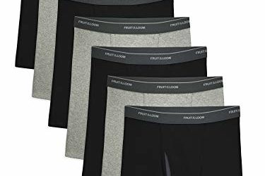 Fruit of the Loom Men's CoolZone Boxer Briefs, 7 Pack – black/Gray, Medium