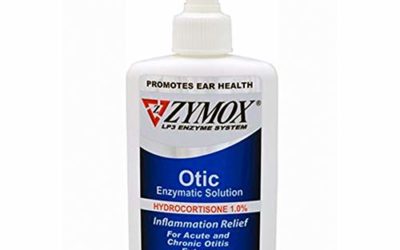 Zymox Otic Enzymatic Solution for Dogs and Cats to Soothe Ear Infections with 1% Hydrocortisone for Itch Relief, 4oz