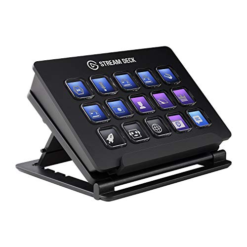 Elgato Stream Deck – Live Content Creation Controller with 15 Customizable LCD Keys, Adjustable Stand, for Windows 10 and macOS 10.13 or late