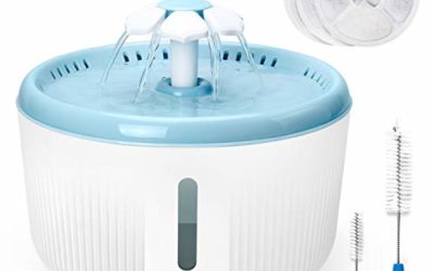 Toozey Cat Water Fountain, 2L Water Fountain for Cats, Automatic Quiet Cat Water Dispenser, Pet Fountain for Cats, Dogs