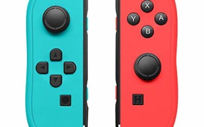Joy-Con Controller Replacement for Nintendo Switch,Left and Right Controllers with Straps Support Wake-up Function (Blue and Red)