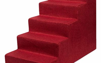 USA Made Pet Steps/Stairs with CertiPUR-US Certified Foam for Dogs & Cats by Best Pet Supplies