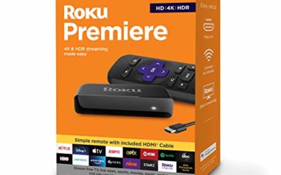 Roku Premiere | HD/4K/HDR Streaming Media Player, Simple Remote and Premium HDMI Cable