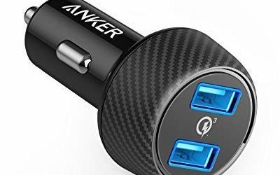 Car Charger, Anker Quick Charge 3.0 39W Dual USB Car Charger Adapter, PowerDrive Speed 2 for Galaxy S10/S9/S8/S7/S6/Plus, Note 9, Poweriq for iPhone 11/XS/Max/XR/X/8/7, Ipad Pro, LG, Nexus, and More