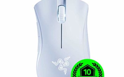 Razer DeathAdder Essential Gaming Mouse: 6400 DPI Optical Sensor – 5 Programmable Buttons – Mechanical Switches – Rubber Side Grips – White