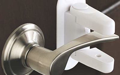 Door Lever Lock (2 Pack) Child Proof Doors & Handles 3M Adhesive – Child Safety By Tuut