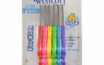 Westcott School Left and Right Handed Kids 5&rdquo; Scissors, Blunt, 6 Pack (16454)