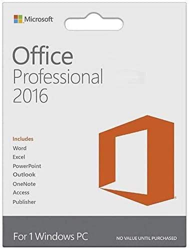 Office Professional 2016 1 PC (Lifetime, Download)