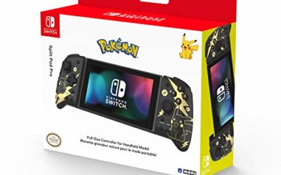 Hori Nintendo Switch Split Pad Pro (Pokemon: Black & Gold Pikachu) By – Officially Licensed By Nintendo and the Pokemon Company International – Nintendo Switch