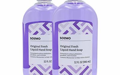 Amazon Brand – Solimo Original Fresh Liquid Hand Soap, 32 Fluid Ounce (Pack of 2)