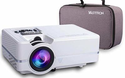 Vasttron Home Video Projector with Carrying Case, 3200 Lux LED Mini Projector with 170" and 1080P Support, Compatible with PS4, TV Sticks, PCs & Smartphones for Movie Theater and Gift