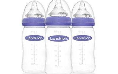 Lansinoh Breastfeeding Bottles for Baby, 8 Ounces, 3 Count