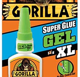 Gorilla Super Glue Gel XL, 25 gram, Clear, (Pack of 1)