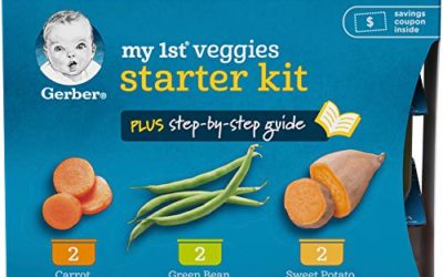 Gerber Purees My 1st Vegetables, Box of 6 2 Ounce Tubs (Pack of 2)