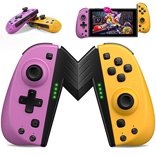 ALIENGT Joypad Controller Replacement for Nintendo Switch Joycon, Wireless Joy Pad Joystick Remote Controllers with Programmable Macros Button, Support Turbo/Motion/Dual Vibration for Nintendo Switch