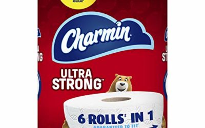 Charmin Ultra Strong Toilet Paper, Super Mega Roll, 8 Count of 426 2-Ply Sheets Per Roll