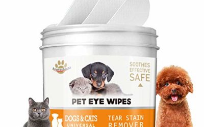 oceansEdge11 150 Pads Pet Eye Wipes,Eye Tear Stain Remover Wipes for Cats & Dogs,Eye Crust Treatment for White Fur,Unscented Gentle Pet Tear Wipe