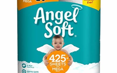 Angel Soft Toilet Paper, 6 Mega Rolls, 6 Count