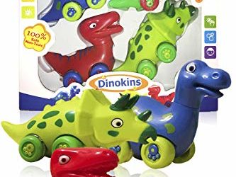 3 Bees & Me Dinosaur Toys for Boys and Girls – Set of 4 Toy Dinosaurs for Kids