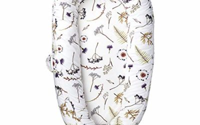 Mamibaby Baby Lounger Baby Nest, Ultra Soft Cotton & Breathable Fiberfill Portable Adjustable Newborn Lounger Crib Bassinet | Newborn Shower Gift Essential (Forest)