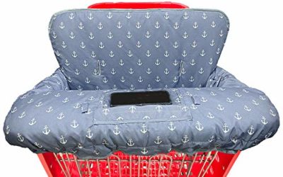 Shopping Cart Covers for Baby High Chair Cover-Waterproof-Universal fit-Reversible Baby Cart Cover for Babies and Toddlers Girls and Boys-Large