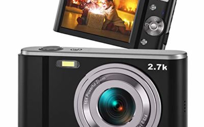 44MP Small Digital Camera for Photography Beginners, 2.7K Vlogging Camera 2.88" IPS 16X Digital Zoom Rechargeable Point and Shoot Camera for Kids Teens Gift