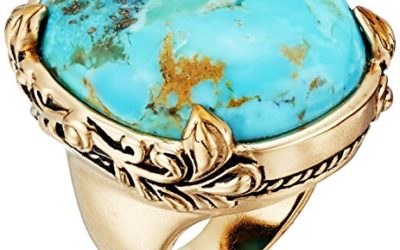 Barse "Jubilee" Turquoise Oval Ring, Size 8