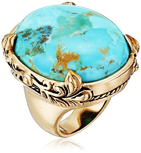 Barse "Jubilee" Turquoise Oval Ring, Size 8