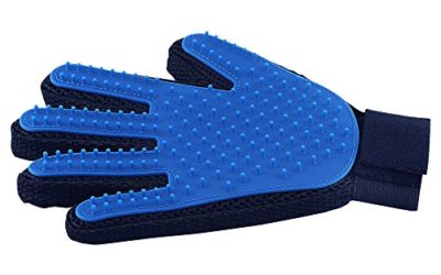 Pet Hair Remover Glove – Gentle Pet Grooming Glove Brush – Deshedding Glove – Massage Mitt with Enhanced Five Finger Design – Perfect for Dogs & Cats with Long & Short Fur – 1 Pack (Right-Hand)