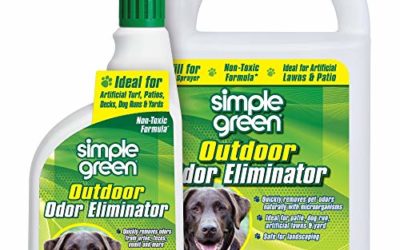 Simple Green Outdoor Odor Eliminator for Pets, Dogs, Ideal for Artificial Grass & Patio (32 oz Hose End Sprayer & 1 Gallon Refill)