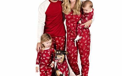 Burt's Bees Baby Unisex Baby Family Jammies, Matching Holiday Pajamas, Organic Cotton PJs, Hat's Off, Womens Medium