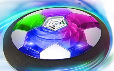 Camlinbo Kids Toys, Hover Soccer Ball Air Soccer Ball, Soccer Ball Indoor Floating Soccer with LED Light and Foam Bumper, Holiday Toys Gift for Boys Girls Toddler Age 3-16 (No AA Batteries Needed)