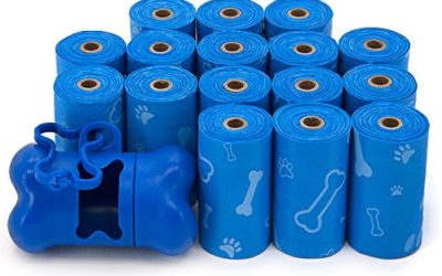 Best Pet Supplies, Inc. Best Pet Supplies Dog Poop Bags, Rip-Resistant and Doggie Waste Bag Refills With d2w Controlled-Life Plastic Technology – Pack of 240, Blue (Unscented)