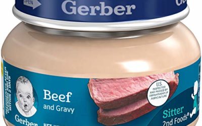Gerber Purees 2nd Foods Beef & Gravy, 2.5 Ounce Jars (Pack of 10)