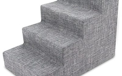 USA Made Pet Steps/Stairs with CertiPUR-US Certified Foam for Dogs & Cats by Best Pet Supplies