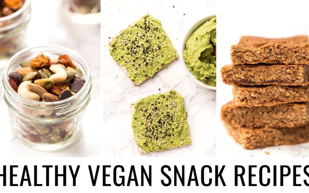 6 HEALTHY VEGAN SNACK RECIPES | for back-to-school