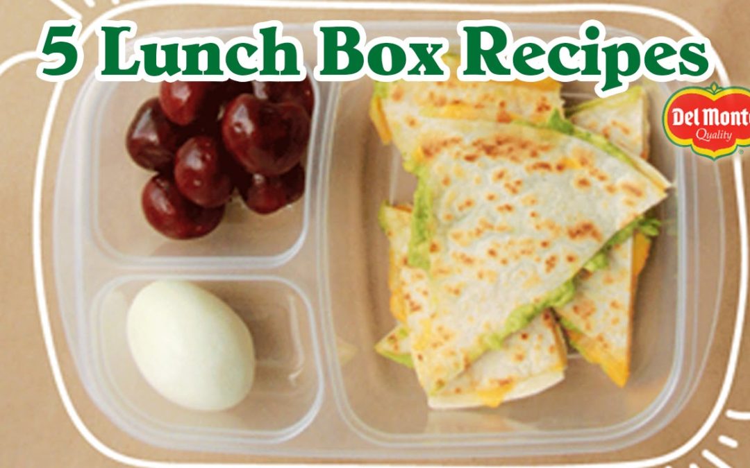 5 Easy Back to School Lunch Box Recipes from Del Monte