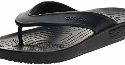 Crocs Classic II Flip Flop|Casual Beach Shower Shoe Sandal, Black, 7 US Women / 5 US Men M US