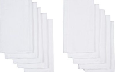 Gerber Birdseye 3-Ply Prefold Cloth Diapers, White, 10 Count