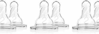 Dr. Brown's Original Nipple, Level 2 (3m+), 6 Count