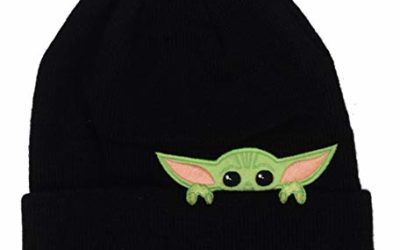 Star Wars Mandalorian Baby Yoda Child Winter Beanie Cap Black