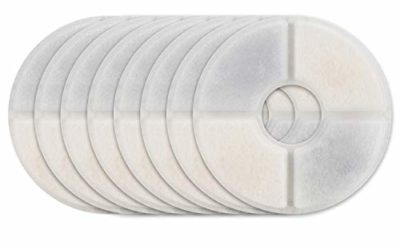Wonder Creature Cat Water Fountain Replacement Filter, 8 Filters Pack, Compatible with Most Cat Fountain and Pet Water Fountain, Activated Carbon Filter