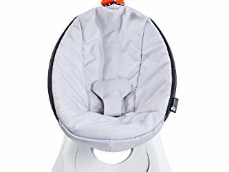 4moms rockaRoo Baby Swing | Compact Baby Rocker with Front to Back Gliding Motion | Smooth, Nylon Fabric | Grey Classic