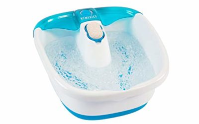 HoMedics Bubble Mate Foot Spa, Toe-Touch Control, Removable Pumice Stone, Fb-55