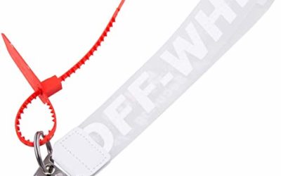 Off OW Wristlet Keychain Rubber Phone Strap Office Badge Lanyard Fashion Waist Decor