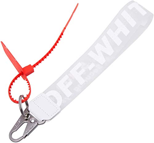 Off OW Wristlet Keychain Rubber Phone Strap Office Badge Lanyard Fashion Waist Decor