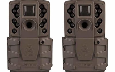 Moultrie A-25i 12MP Low Glow Scout Infrared Game Trail Camera, Brown (2 Pack)