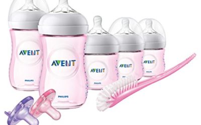Philips Avent Natural Baby Bottle Pink Gift Set, SCD206/11