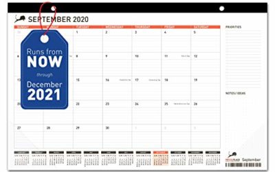 Desk Calendar 17×11 (17×12) – Monthly Planning Desk Pad & Wall Calendar for Home, School and Office – Superior Ink Bleed Resistance Thick Paper Desktop Calendar Planner